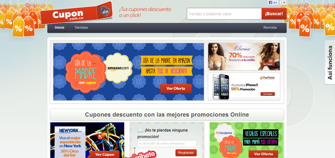 Cupon.com.co una web donde encontrarás muchas promos y descuentos. cupon