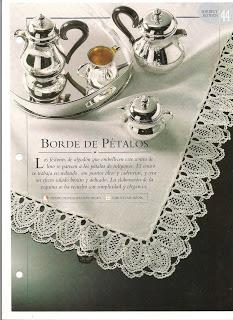 BORDES DE GANCHILLO PARA MANTELITOS BORDES DE GANCHILLO PARA MANTELITOS