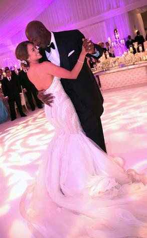 Michael Jordan se casó con su novia Yvette Prieto