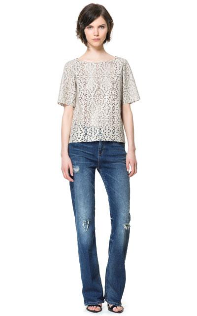 El pasado siempre vuelve Jeans de Zara estilo 90'