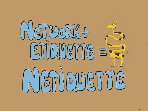 Netetiqueta - Dulantzi Social Media Etiquetten Network oder Netiquette