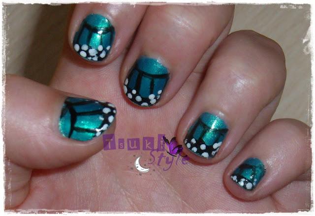 #Nail Art# ~Butterfly Nails~ Paso a paso