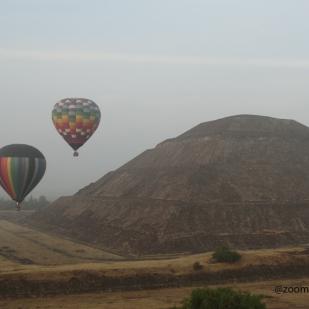Viaje en globo por Teotihuacan
