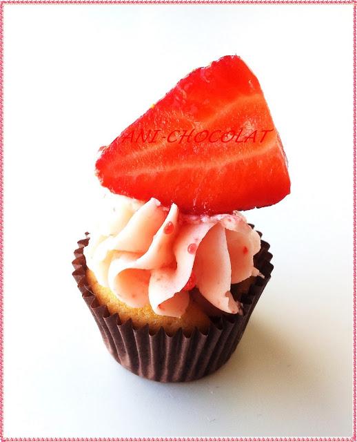 Cupcakes de fresas Cupcakes de fresas