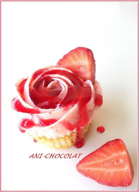 Cupcakes de fresas Cupcakes de fresas