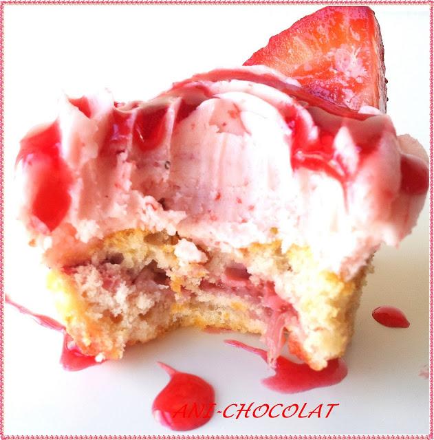 Cupcakes de fresas Cupcakes de fresas