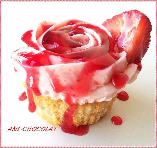 Cupcakes de fresas Cupcakes de fresas