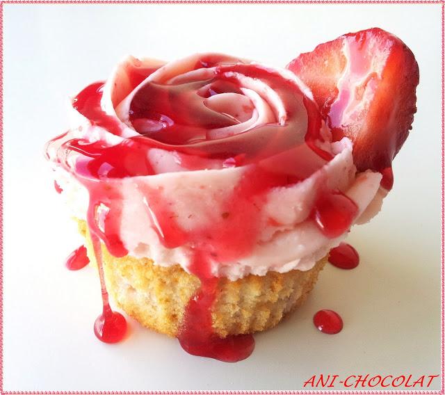 Cupcakes de fresas Cupcakes de fresas