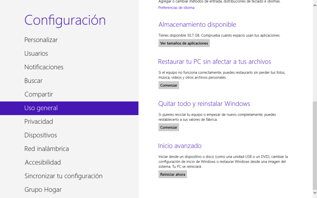 entrar en modo seguro windows 8