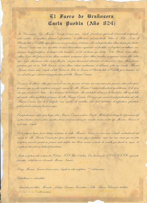 Brañosera (Palencia) carta puebla de brañosera
