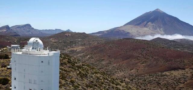 Telescopio EFE Gregor y Santa Cruz de Tenerife