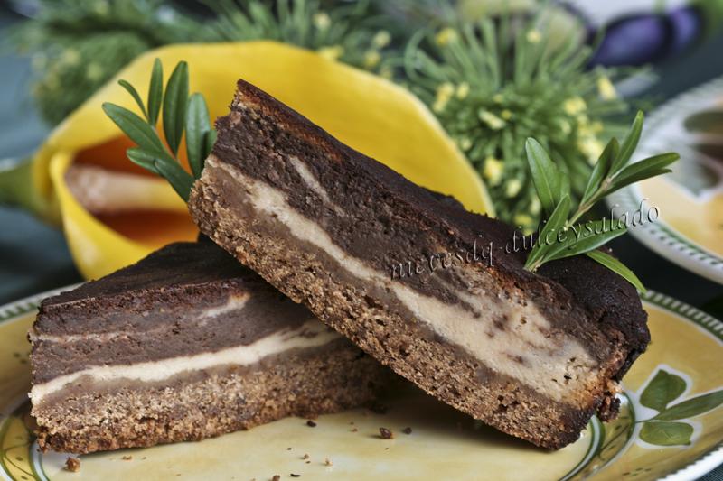 TARTA DE QUESO Y CHOCOLATE MARMOLADA TARTA DE QUESO Y CHOCOLATE MARMOLADA