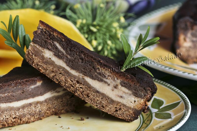 TARTA DE QUESO Y CHOCOLATE MARMOLADA TARTA DE QUESO Y CHOCOLATE MARMOLADA