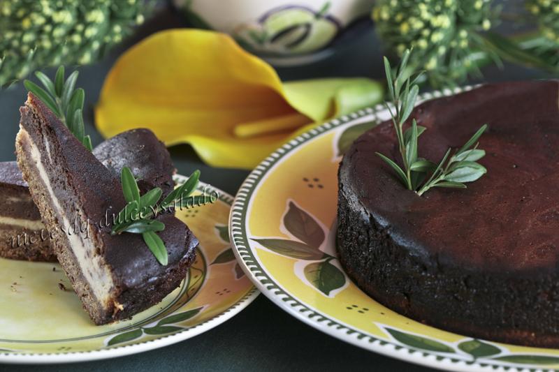 TARTA DE QUESO Y CHOCOLATE MARMOLADA TARTA DE QUESO Y CHOCOLATE MARMOLADA