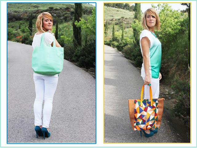 Blanco...aguamarina Blanco...aguamarina