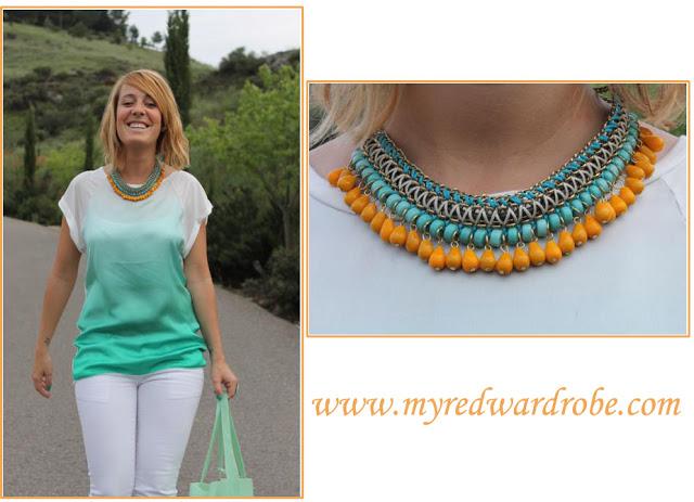 Blanco...aguamarina Blanco...aguamarina