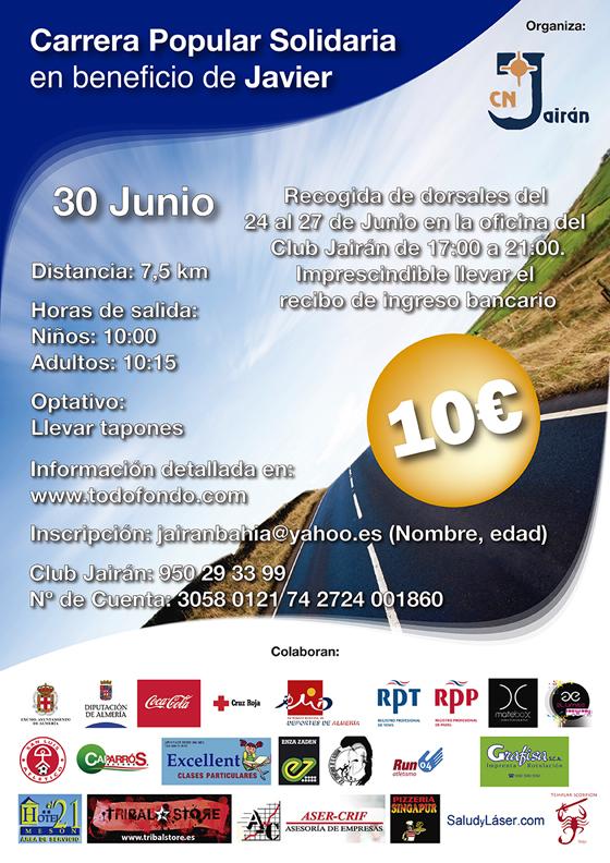 Carrera Popular Solidaria en beneficio de Javier carrera solidaria