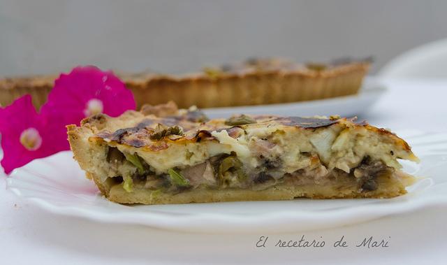 TARTA SALADA DE CHAMPIÑÓN Y QUESO tarta de champiñón y queso (2)