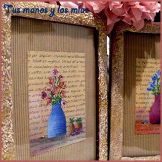 Cuadritos y latas decoradas Cuadritos y latas decoradas