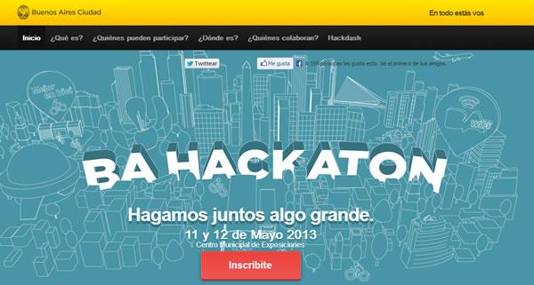 BAHackatón: maratón de trabajo de entusiastas, innovadores cívicos y al Gob. de la Ciudad BA bahackathon