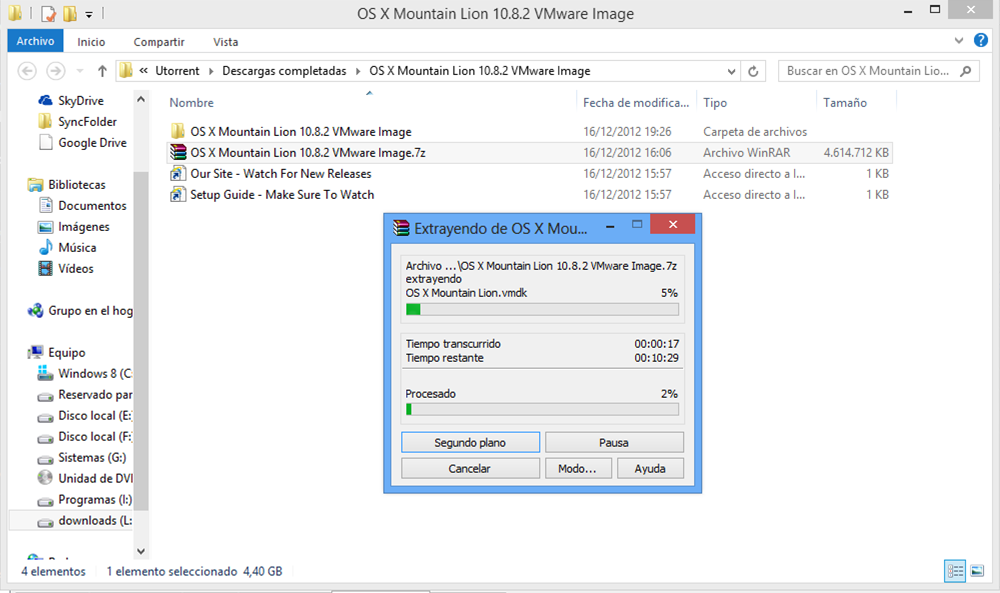 OS X 10.8 Mountain Lion para VMware