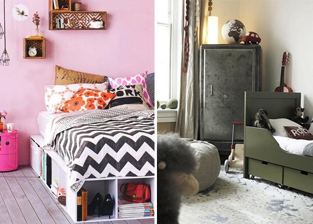 aprovechar espacio debajo de la cama Decorar para aprovechar espacios
