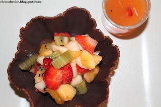 Tulipa con macedonia de frutas Tulipa con macedonia de frutas