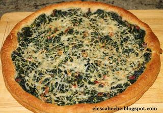 Hojaldre de espinacas con bacon Hojaldre de espinacas con bacon