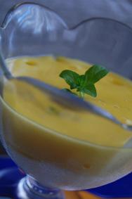 ESPUMA DE MANGO SOBRE YOGUR CASERO - RETO Nº 27 ESPUMA MANGO SOBRE YOGUR CASERO RETO