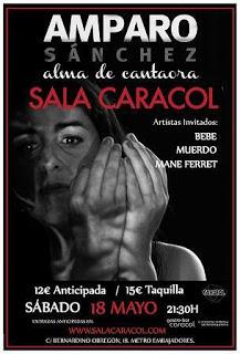 Amparo Sánchez presenta disco en Madrid el 18 de mayo Amparo Sánchez presenta disco en Madrid el 18 de mayo