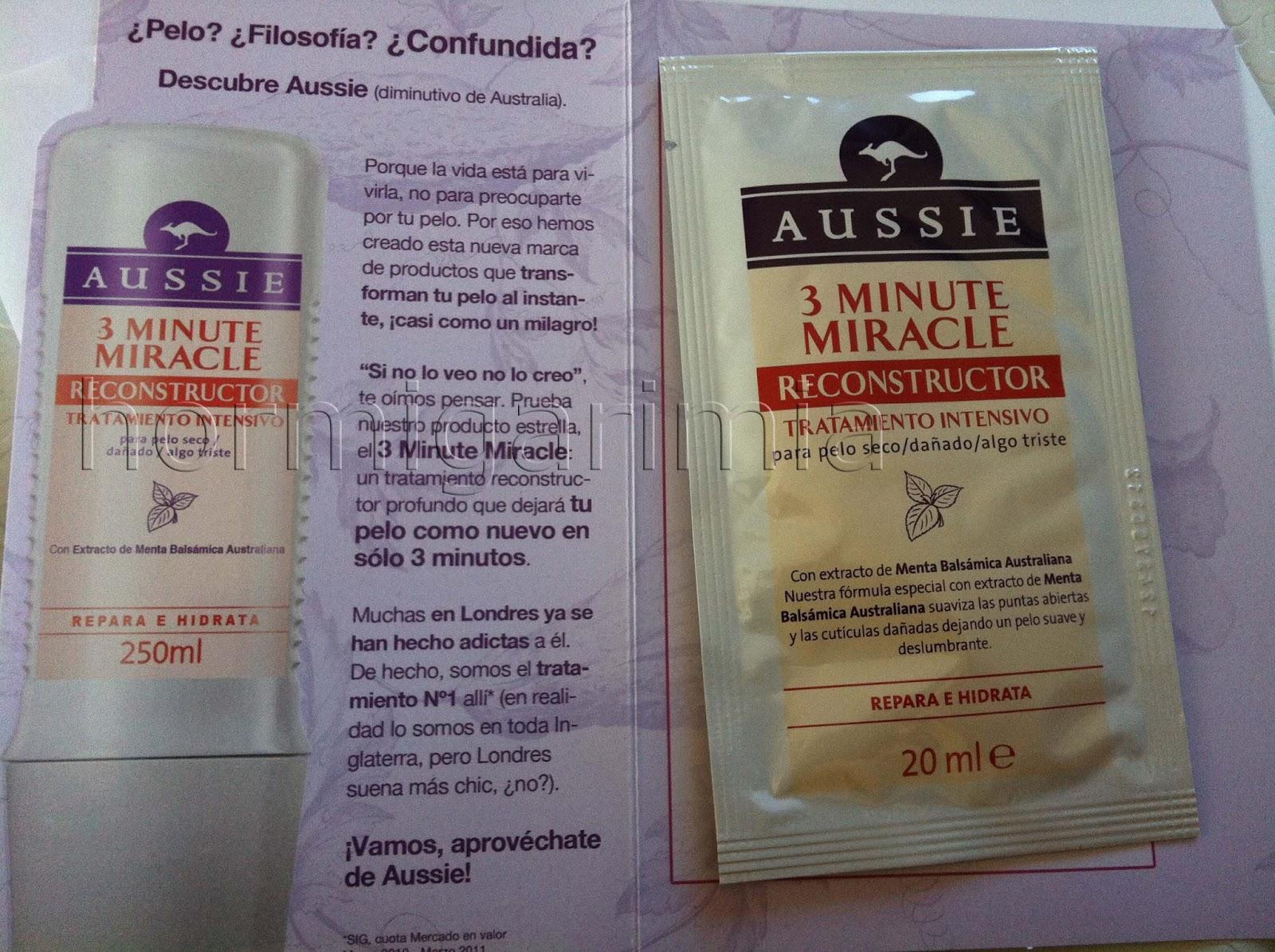 MASCARILLA 3 MINUTE MIRACLE AUSSIE