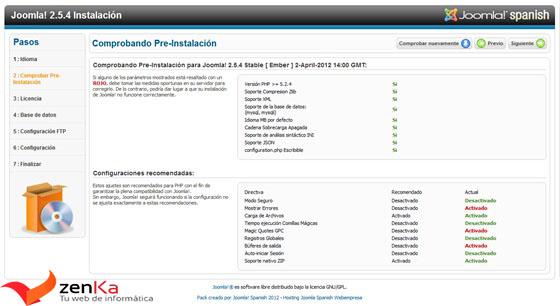 Joomla: Instalación Joomla: Instalación