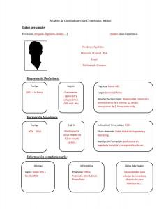 ejemplo de Curriculum vitae cronologico 231x300 3 formas de presentación del currículum vitae: Currículum Cronológico