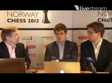 Precalentamiento del Mundial:   El “deseado” Magnus Carlsen  en el Norway Chess 2013 (VII)
