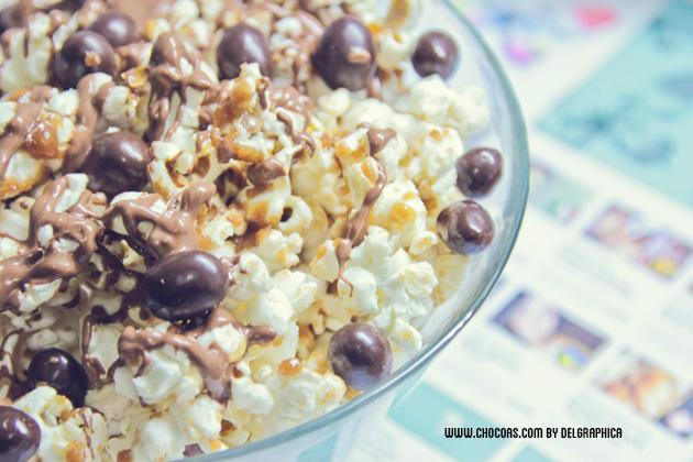 eurovisión 2013 - palomitas con toffe, chocolate y conguitos eurovisión 2013 - palomitas con toffe, chocolate y conguitos