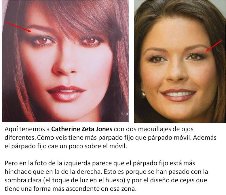 A veces se confunden en el maquillaje de Catherine Zeta Jones Maquillaje de Ojos: Aprendiendo a Controlar el Volumen