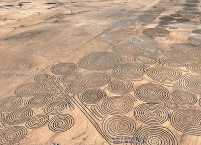 Aparecen Crop Circles parecidos a las líneas de Nazca, en AFRICA