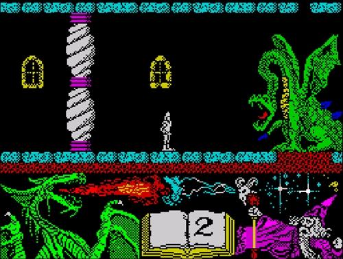 Retro-análisis: ‘Nonamed’ de Dinamic (1986) El poderoso dragón al que debemos derrotar con el hechizo del mago Nilrem