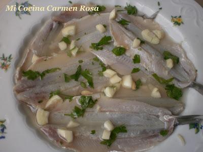 BOQUERONES EN ADOBO (COMO PREPARAR ADOBO DE VINAGRE Y DE LIMON PARA PESCADOS) BOQUERONES EN ADOBO (COMO PREPARAR ADOBO DE VINAGRE Y DE LIMON PARA PESCADOS)