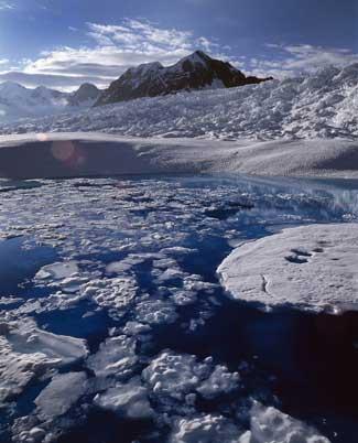 glaciar Columbia, Alaska glaciar Columbia, Alaska