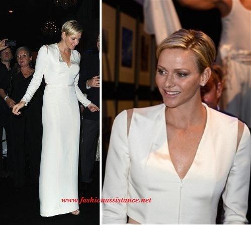 Charlene de Mónaco se apunta a la tendencia de los vestidos cortados Charlene de Mónaco se apunta a la tendencia de los vestidos cortados