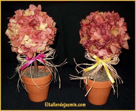 topiarios con hortensias topiarios con hortensias