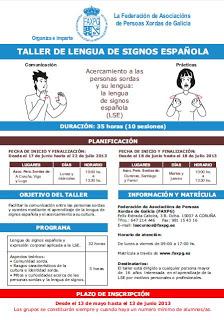 La FAXPG organiza talleres de Lengua de Signos Española La FAXPG organiza talleres de Lengua de Signos Española