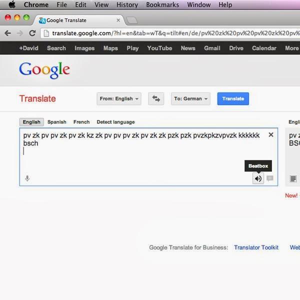 Huevo de Pascua del traductor de google