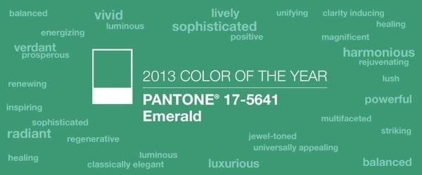 Los colores de moda para el otoño 2013 según Pantone esmeralda color 2013 pantone