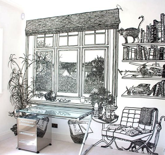 Wall Art para engañar al ojo y decora Wall Art para engañar al ojo y decora