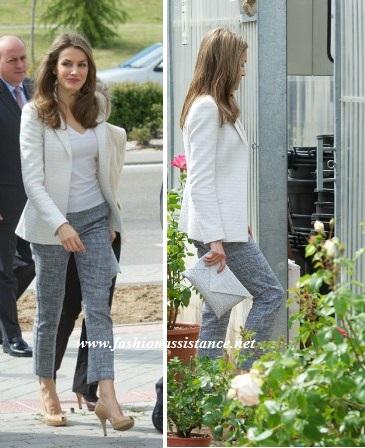 Dña. Letizia, mezcla estilos en su visita a la Fundación Aprocor Dña. Letizia, mezcla estilos en su visita a la Fundación Aprocor