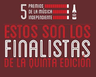 Finalistas de la quinta edición de los Premios de la Música Independiente