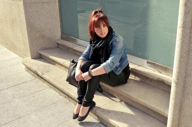 Black with Denim Black with Denim