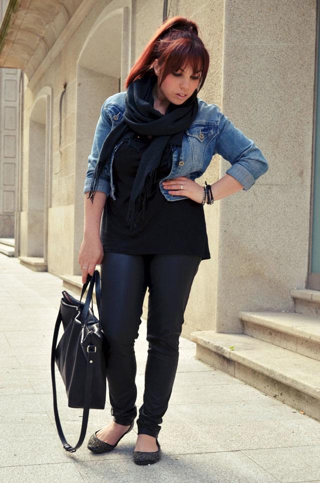 Black with Denim Black with Denim